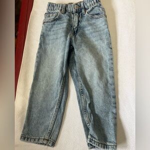 Zara Girls Light Blue Relaxed Jeans